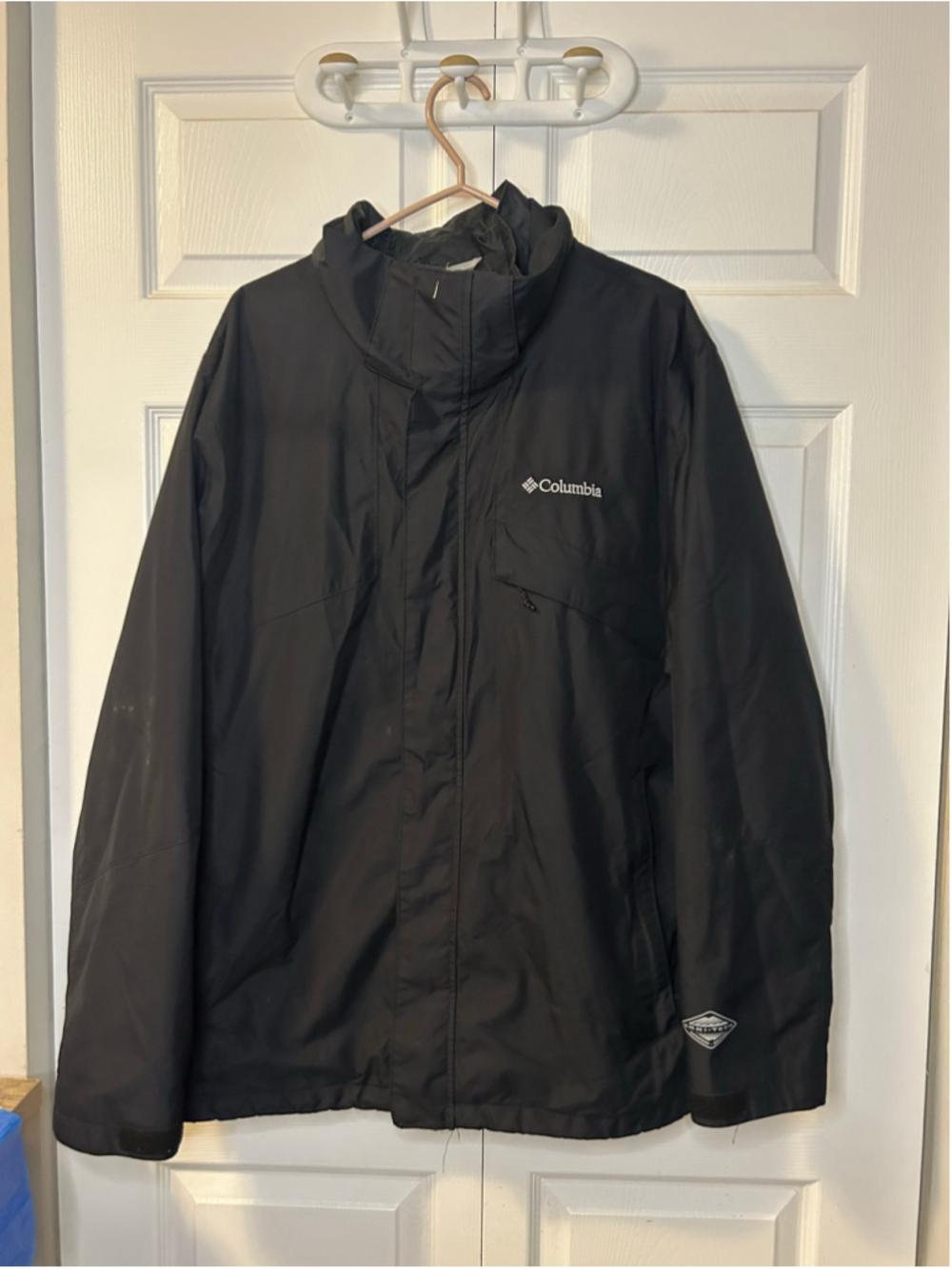 Columbia Omni-Tech Interchange Waterproof Black Jacket Men’s XL